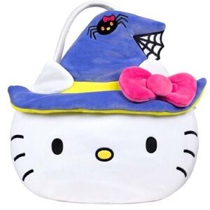 NWT Hello Kitty Halloween Witch Hat Plush Bag purse